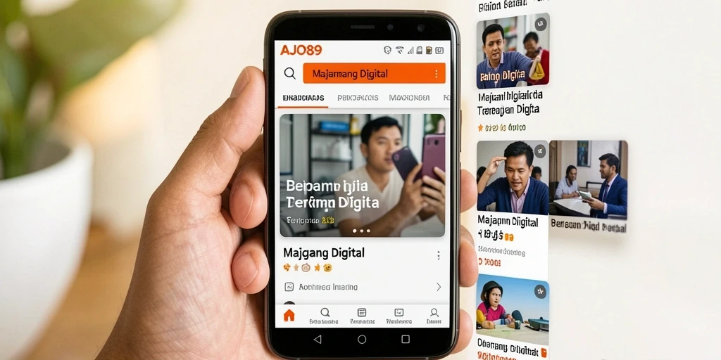Tampilan antarmuka AJO89 yang modern dan menarik.