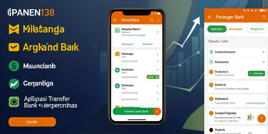 Antarmuka intuitif aplikasi Transfer Bank PANEN138 yang memudahkan pengguna.